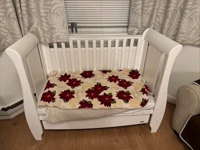 Tutti Bambini Katie Space Saver Sleigh Cot Bed +Sofa with Under Bed Drawer White - Image 1 of 4