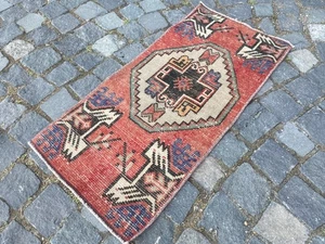 Small Rug Door Mat Bath Mat Wool Rug Oushak Rug Traditional Rug Floor Rug - Picture 1 of 9