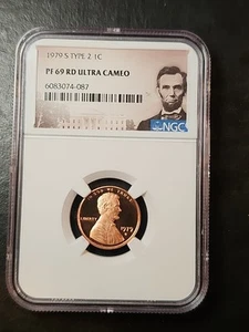 1979-S NGC PF69 ULTRA CAMEO RED TYPE 2 LINCOLN CENT PENNY 1C - Picture 1 of 4