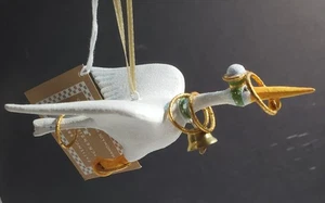 MacKenzie Paciencia Infantil Brewster 12 días Anillos Dorados Adorno Mini Nuevo en Caja 5" - Imagen 1 de 2