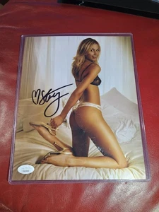Stacy Keibler Signed 8x10 Metallic Photo Autographed *JSA CERT*  WWE  - Picture 1 of 4