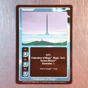 Juego de cartas coleccionables Rifts 2001 **Stormspire 1 Federation of Magic - Imagen 1 de 2