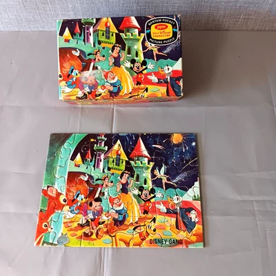 Rompecabezas de bolsillo de pandilla Disney de colección Jaymar Bantam Blancanieves Pinocho Mickey juguete años 60 Foto 1 de 4