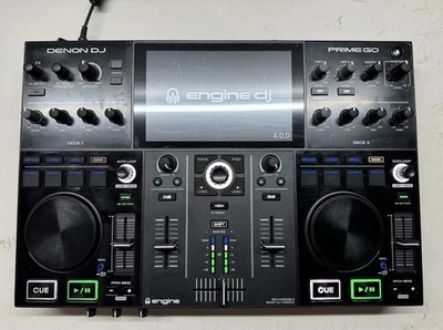 Denon DJ PRIME GO Double Deck Rechargeable Smart DJ Console with 7 inch Screen - Image 1 of 4