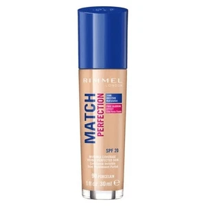 RIMMEL LONDON MATCH PERFECTION 24HR HYDRATION FOUNDATION 90 PORCELAIN - Picture 1 of 1