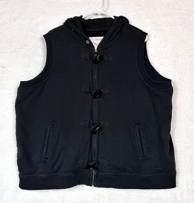 Chaleco Sonoma Life + Style para mujer con capucha forrado de piel sintética negro talla 3X Foto 1 de 4