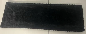Black Scarf Fuzzy Infinity Scarf 27x9.5" Neck Warmer Free Shipping - Picture 1 of 8