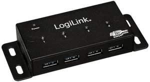 Logilink UA0149 USB 3.0 HUB 4-port, metal, incl. power display Single - Photo 1/1