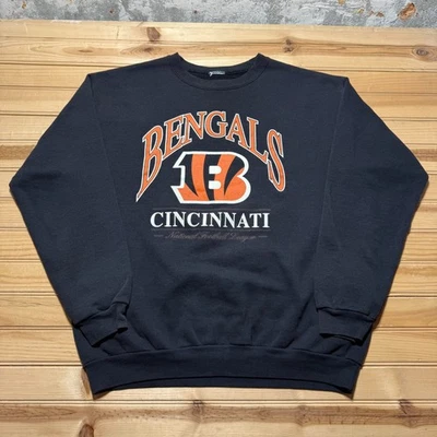 Sudadera Pullover Cuello Redondo Fútbol NFL Cincinnati Bengals Años 90 De Colección Para Hombres XL Foto 1 de 4
