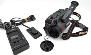 Nikon VN-750 Hi8 Action-8 LCD 8mm Video Camcorder Record 10x Zoom, READ - Picture 1 of 11