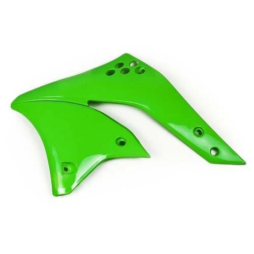 Cubiertas de radiador verde Effex de fábrica 11-71122 para Kawasaki KX250F 2006-2008 Foto 1 de 1