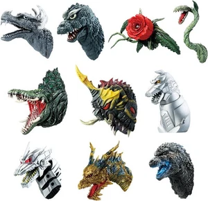 Bandai 67074 Godzilla - Zakka Godzilla Monster Head Magnet (Set of 10) - Picture 1 of 1