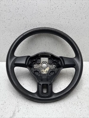 2010-2014 VOLKSWAGEN JETTA DRIVER STEERING WHEEL LEATHER BLACK  OEM - Изображение 1 из 4