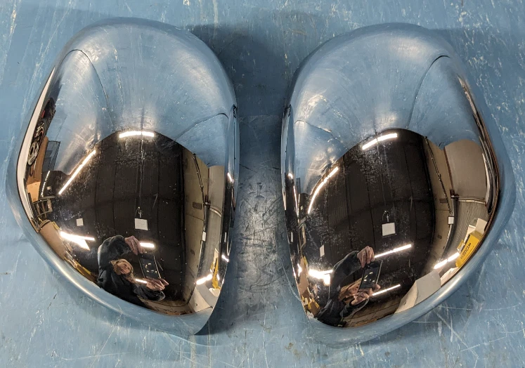 FIAT 500L 2012-on Chromed Plastic Skullcaps Cap Side Mirror Cover 0050926890 - Image 1 of 4