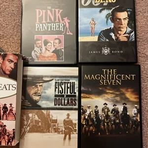 Cinema Greats DVD Collection Pink Panther, Dr No, Fistful Dollars, Magnificent 7 - Picture 1 of 3