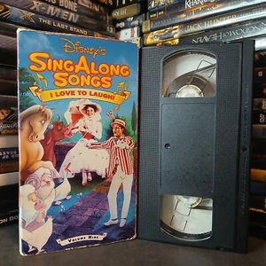 Disney Sing Along Songs: I Love to Laugh (VHS) Vol. 9, TESTED, SHIPS FREE - Imagen 1 de 6