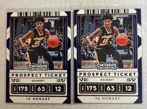 Boleto Contenders Draft Ja Morant Prospect 2020 #44 (2 cartas) - Imagen 1 de 2