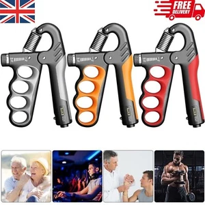 Adjustable Grip Strengthener Hand and Forearm Trainer with Counter 5-100KG - Picture 1 of 12