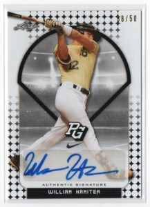 2018 Leaf Perfect Game National Showcase Black /50 William Hamiter #BA-WH1 Auto