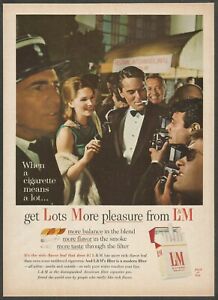 L&M cigarettes - For movie stars - 1964 Vintage Print Ad