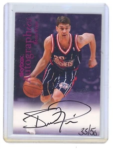 Brent Price 1999 Fleer Skybox Autographics #/50 On Card Auto HOUSTON ROCKETS - Picture 1 of 2