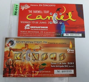 entradas de conciertos-concert tickets -- Kansas y Camel - Imagen 1 de 1