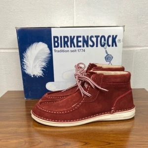 Birkenstock Pasadena High Suede Leather Ankle Boots Lace Up Casual Shoes EU38 - Picture 1 of 7