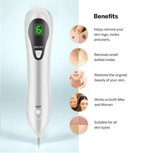 Láser eléctrico plasma eliminación de lunares pluma removedor de manchas oscuras piel verrugas etiqueta tatuaje - Imagen 1 de 10