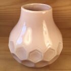 Hexagon Bulb "dusty Pink" Beautiful Ceramic Flower Vase Decorative Ornament Pot