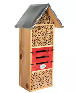 JCs Wildlife Tall Insect Hotel - ideal für die Unterbringung von Einmaurerbienen, Blattschneiderbienen - Bild 1 von 6