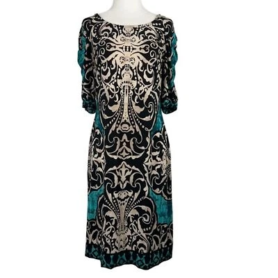 DRESS BARN RUCHED 3/4 SLEEVE SHEATH DRESS - Image 1 of 4