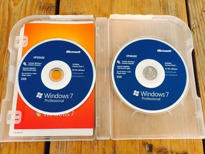 Microsoft Windows 7 Professional mit SP1  Upgrade, Englisch mit MwSt Rechnung - Bild 1 von 4