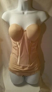 Maidenform Easy Up Strapless Body Briefer Shapewear 36C in Latte - Picture 1 of 1