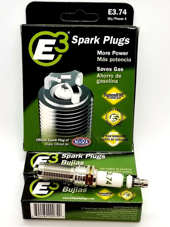 E3.74 E3 Premium Automotive Spark Plugs - 6 SPARK PLUGS - Image 1 of 1