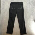 Style & Co. Petite Jeans Womens Size 10P Black Straight Leg High Rise Zip Fly