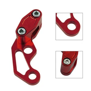 Oil Pipeline Brake Line Clamp Protector Universal For Motor Bikes Aluminum Red - Picture 1 of 5