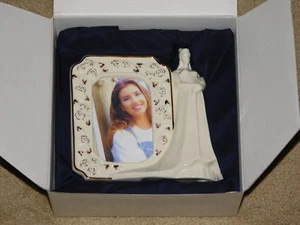 MIKASA PORCELAIN WEDDING BELLS BRIDAL PICTURE / PHOTO FRAME (New In Box) - Picture 1 of 2