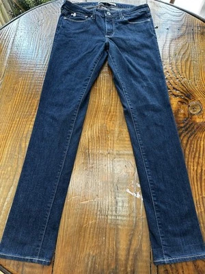 Pantalones de mezclilla ajustados Big Star Alex para mujer 29x32 lavado oscuro con forro de franela Foto 1 de 4