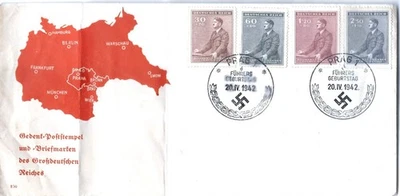 WW2 WWII German Third Reich  used cover 1942 - Image 1 of 2