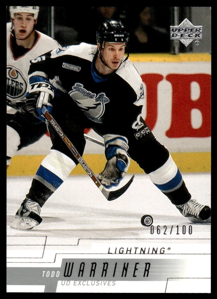 2000-01 Upper Deck Exclusives Tier 1 Todd Warriner 62/100 #157 *Noles2148* - Image 1 of 2