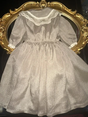 Vestido de muñeca vintage para cabeza de China o parian o bebe francés o muñeca bisque alemana Foto 1 de 4