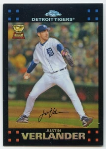2007 Topps Chrome - Rifrattore Justin Verlander #76 - Foto 1 di 2