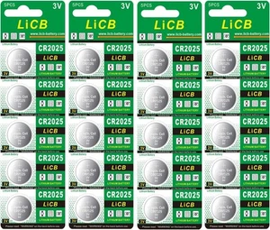 LiCB CR2025 Battery,CR2025 Lithium Batteries,3 Volt Coin & Button 20 Pack - Picture 1 of 7