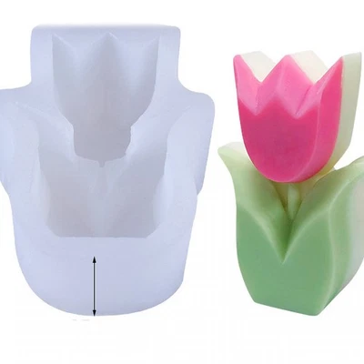 (75x102x37mm)Handmade 3D Silicone Flower Mold Environmentally Friendly - Image 1 of 4