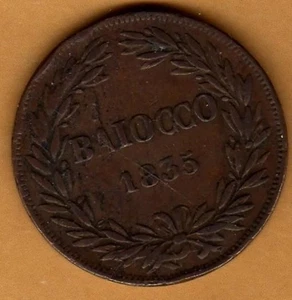 A241: Moneta Coin Stato Pontificio - Gregorio XVI Baiocco 2° Tipo B - Picture 1 of 1