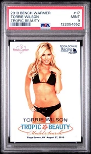 2010 Bench Warmer Tropic Beauty #17 Torrie Wilson PSA 9 MINT POP 1 NONE HIGHER - Picture 1 of 3
