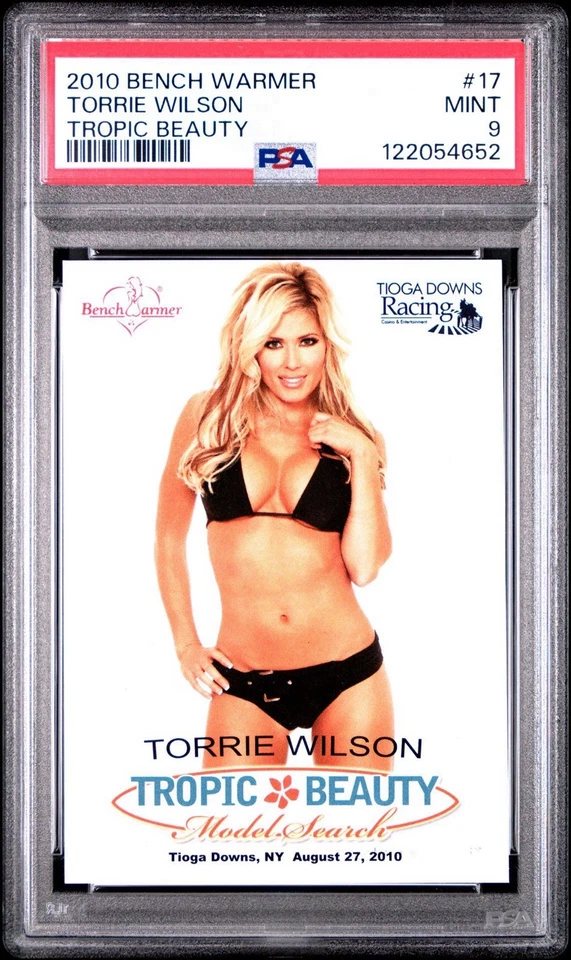 2010 Bench Warmer Tropic Beauty #17 Torrie Wilson PSA 9 MINT POP 1 NONE HIGHER - Image 1 of 3