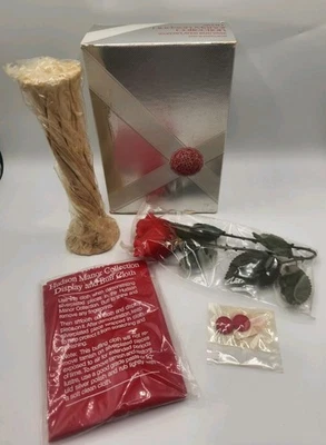 Jarrón vintage 1978 Avon Hudson Manor plateado y rosa perfumada caja original Foto 1 de 4