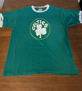 Vintage Boston Celtics Shamrock Shirt Hardwood Classics Majestic XL Made USA - Picture 1 of 13