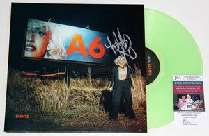 LIGHTS SIGNED A6 LP GLOW IN THE DARK VINYL RECORD ALBUM AUTOGRAPHED +JSA COA - Picture 1 of 3